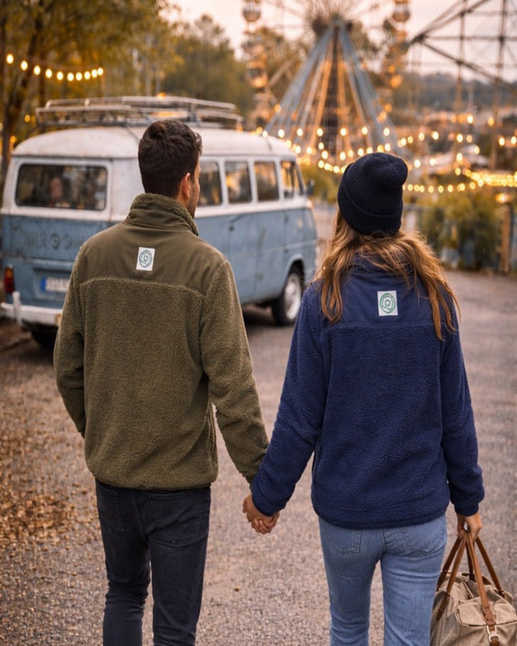 Cernobbio Fleece A GREEN BADGE – logo sul retro