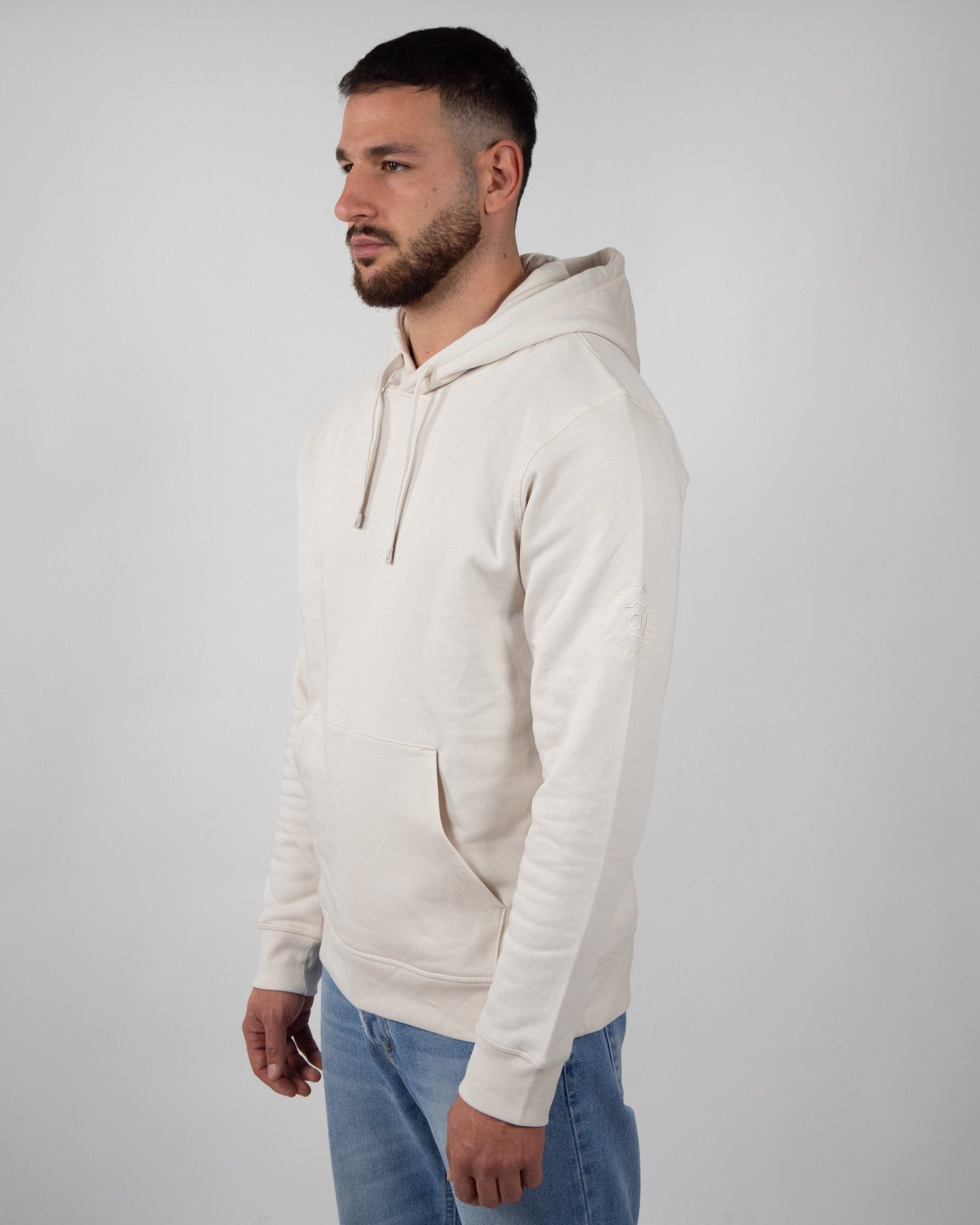 ADIRONDAK HOODIE SWEATSHIRT MAN - HOODIE SWEATSHIRT A Green Badge - Streetwear Sostenibile Made in Italy