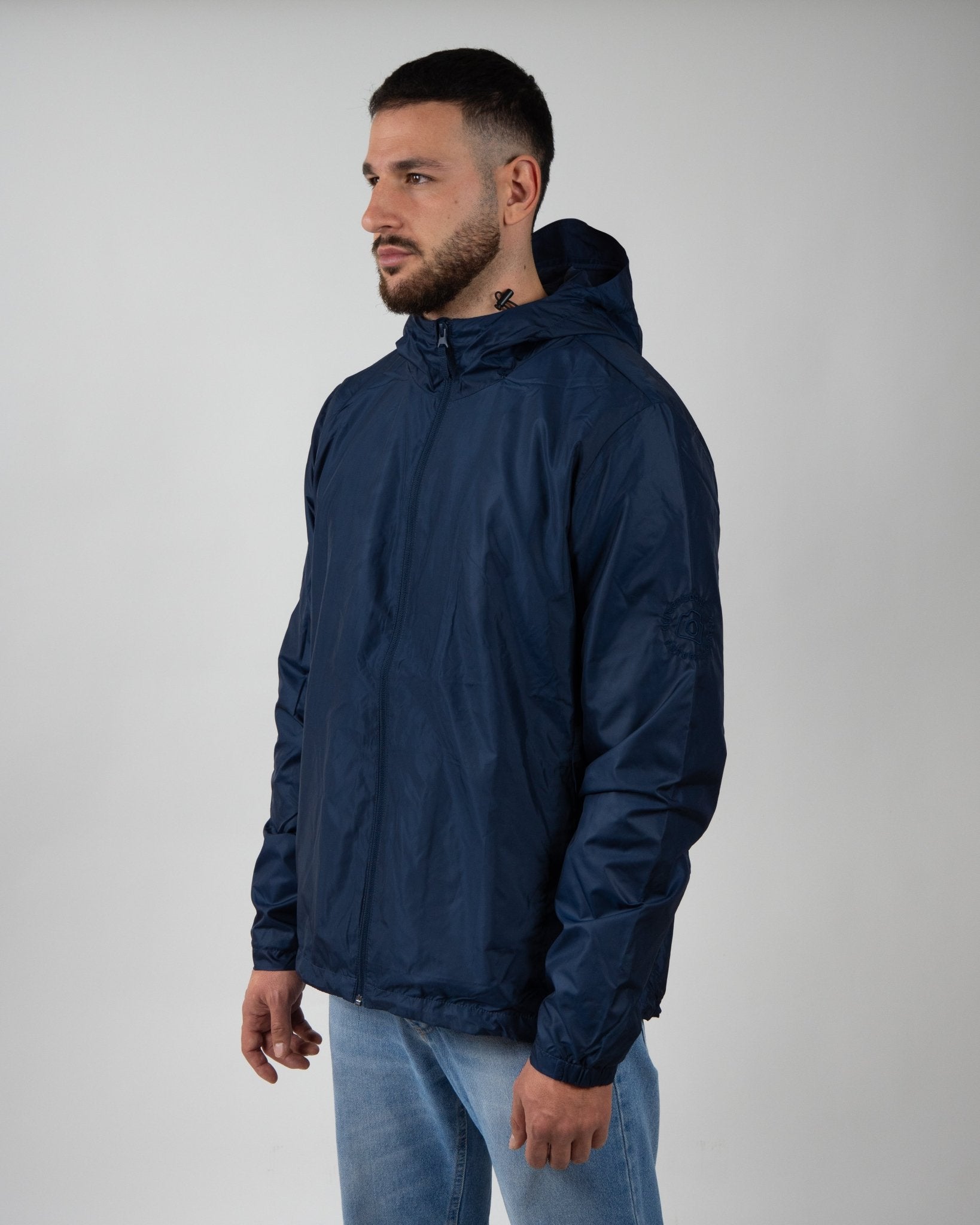 AGREENDOUBLEW WATERANDWIND MAN - Capispalla A Green Badge - Streetwear Sostenibile Made in Italy
