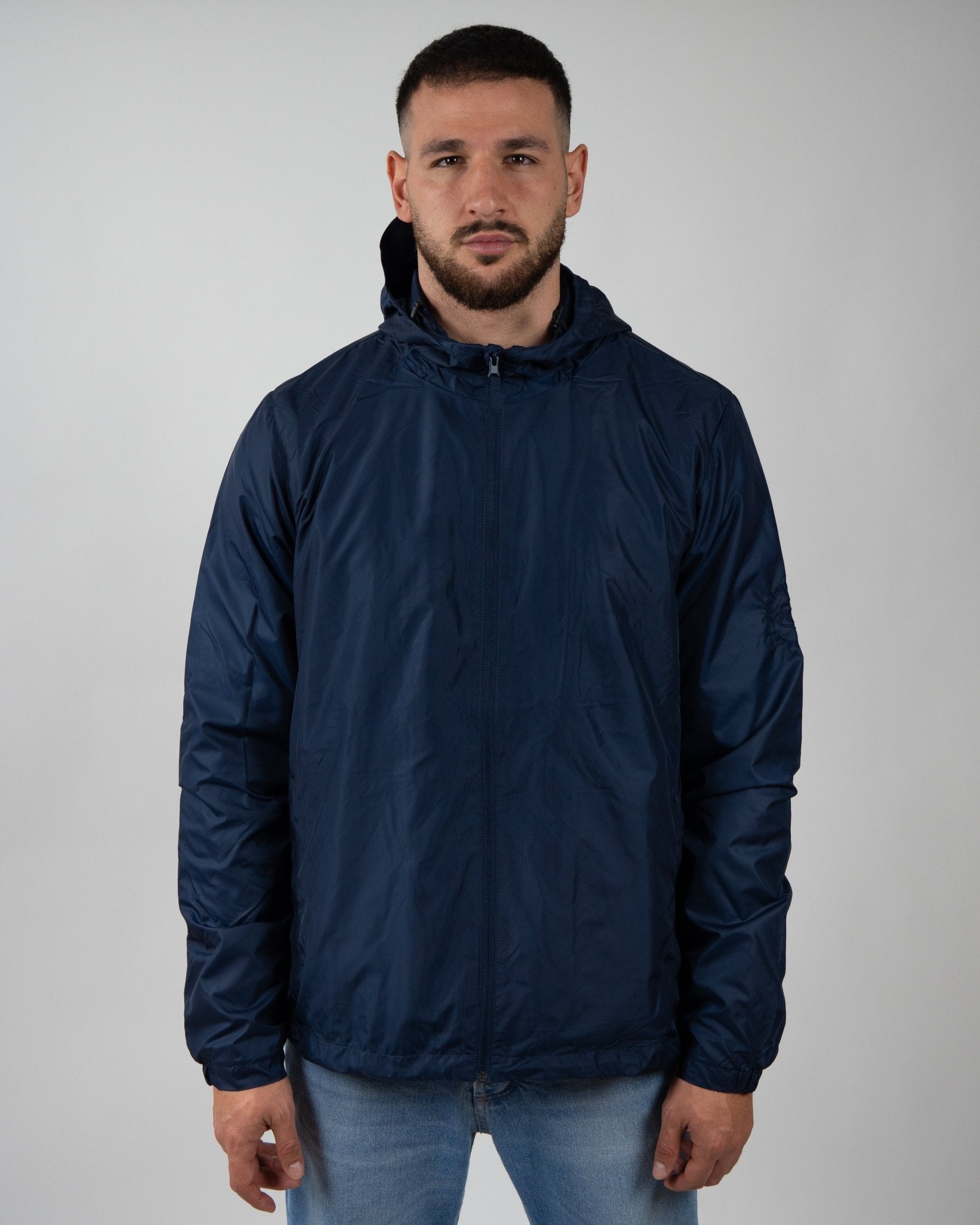 AGREENDOUBLEW WATERANDWIND MAN - Capispalla A Green Badge - Streetwear Sostenibile Made in Italy