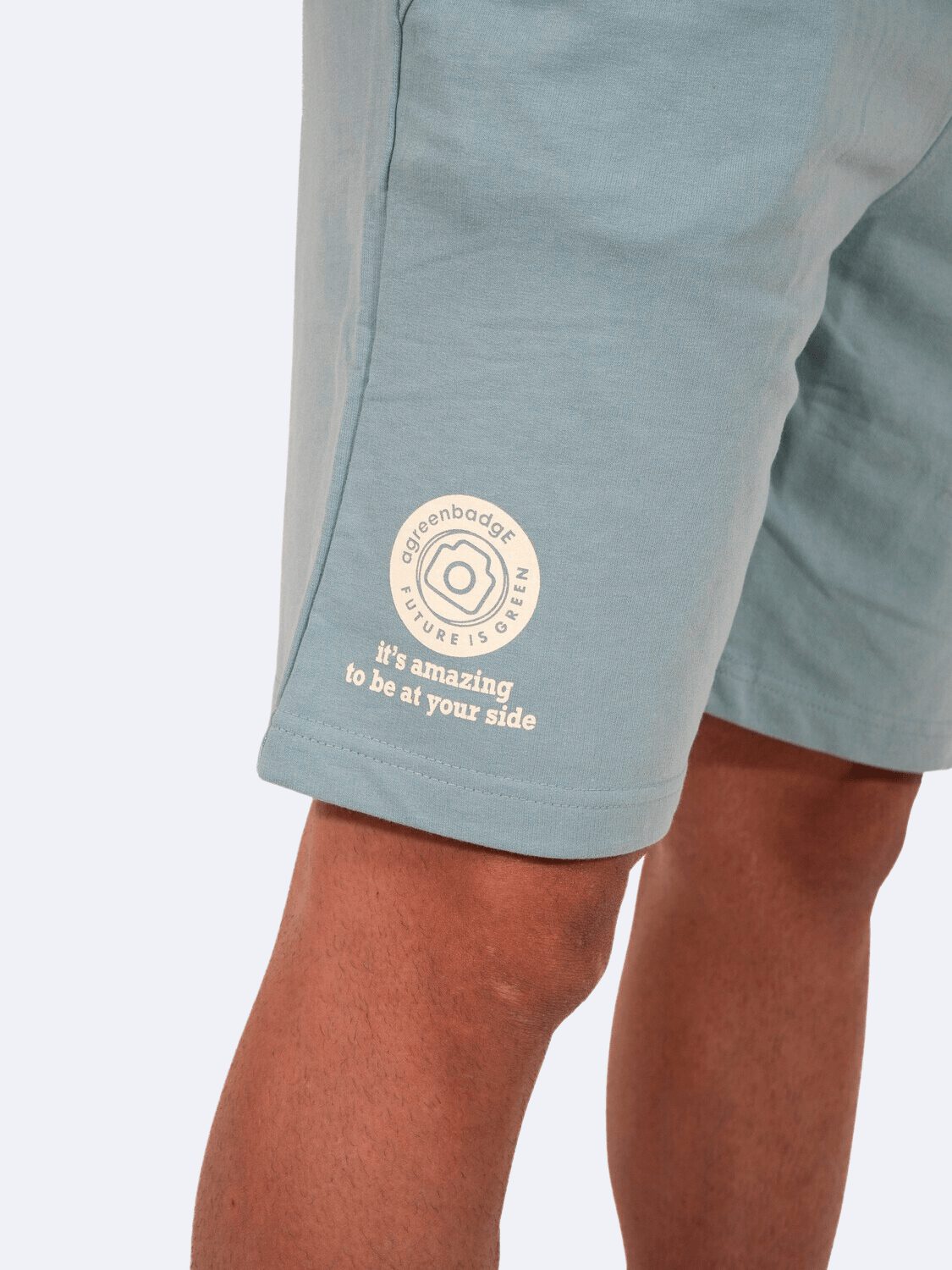 COMPLETO ATHLEISURE AZZURRO MAN - Tute e Completi A Green Badge - Streetwear Sostenibile Made in Italy