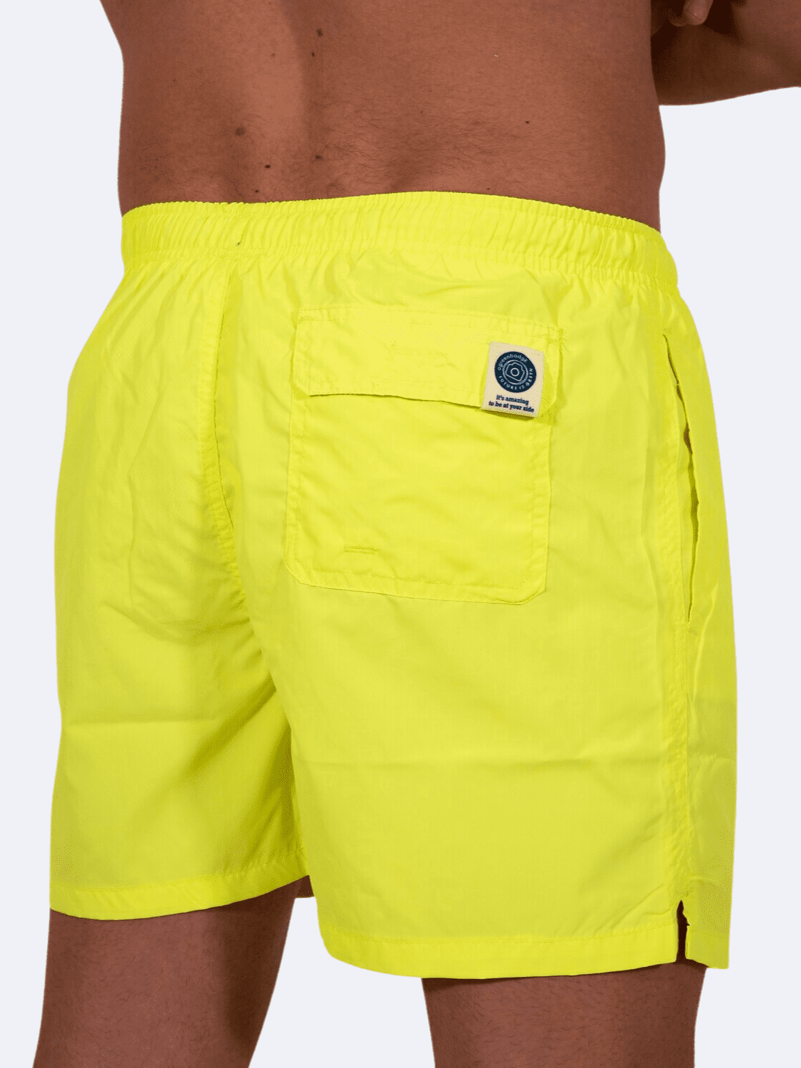 COSTUME SURFER GIALLO - Costumi A Green Badge - Streetwear Sostenibile Made in Italy
