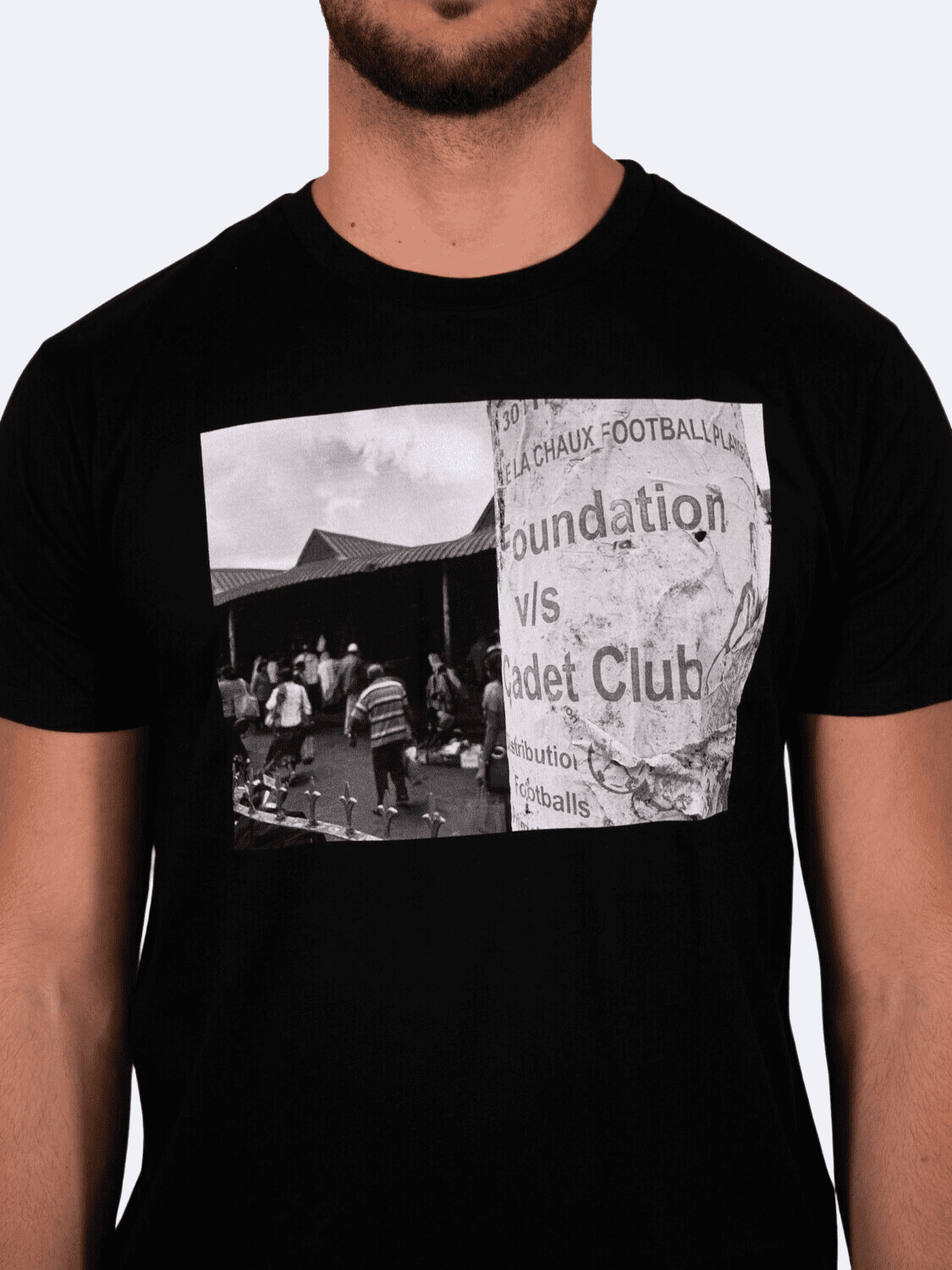 ICON FOOTBALL T - SHIRT BIANCO GUY - T-Shirt A Green Badge - Streetwear Sostenibile Made in Italy