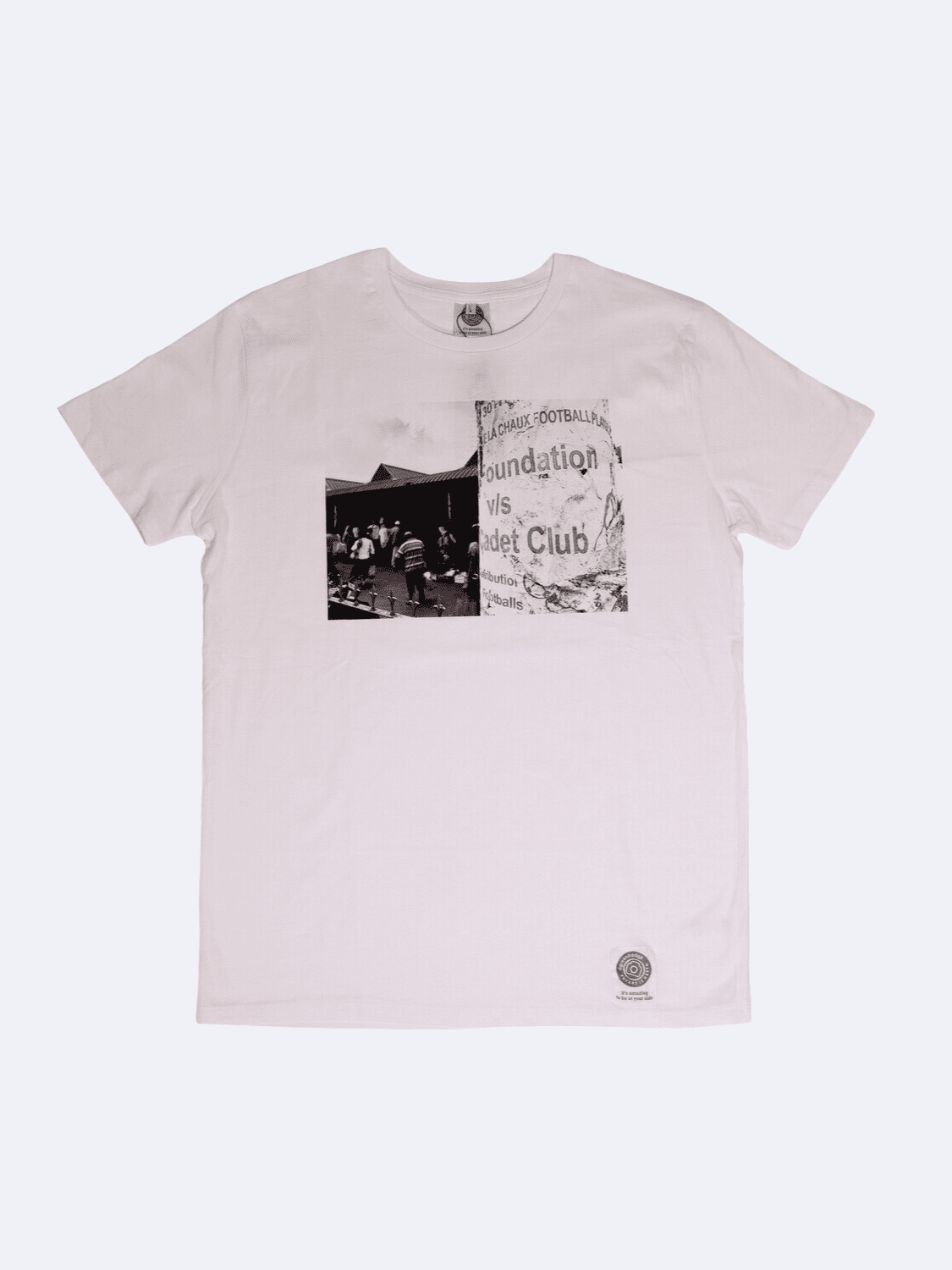 ICON FOOTBALL T - SHIRT BIANCO GUY - T-Shirt A Green Badge - Streetwear Sostenibile Made in Italy