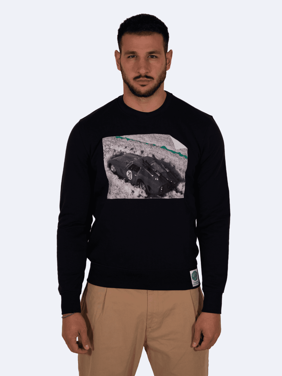 ICON LIMITED EDITION FELPA MILANO - CORTINA GUY - Limited Edition A Green Badge - Streetwear Sostenibile Made in Italy