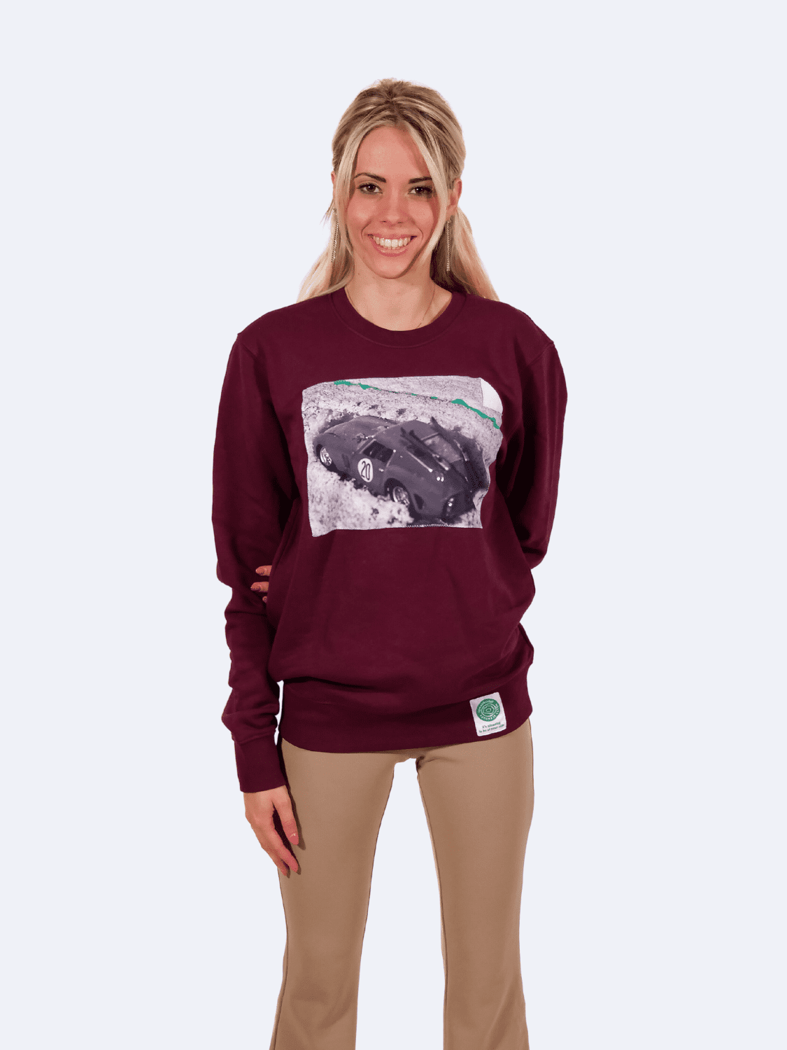 ICON LIMITED EDITION FELPA MILANO - CORTINA LADY - Limited Edition A Green Badge - Streetwear Sostenibile Made in Italy