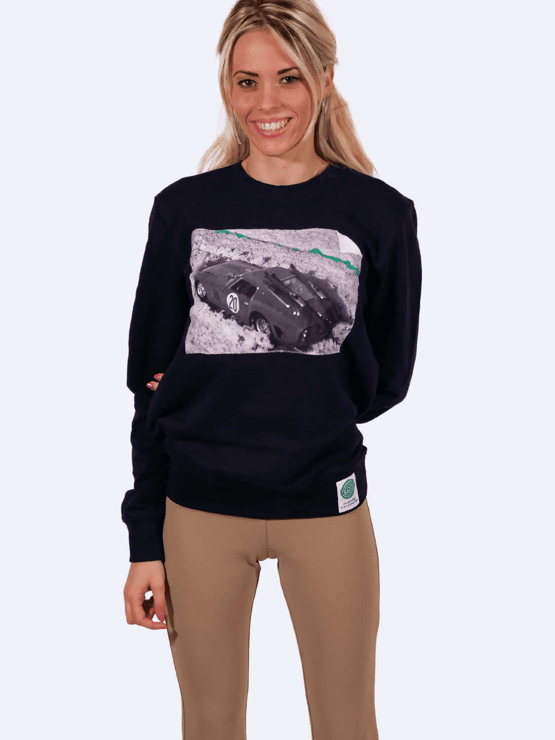 ICON LIMITED EDITION FELPA MILANO - CORTINA LADY - Limited Edition A Green Badge - Streetwear Sostenibile Made in Italy