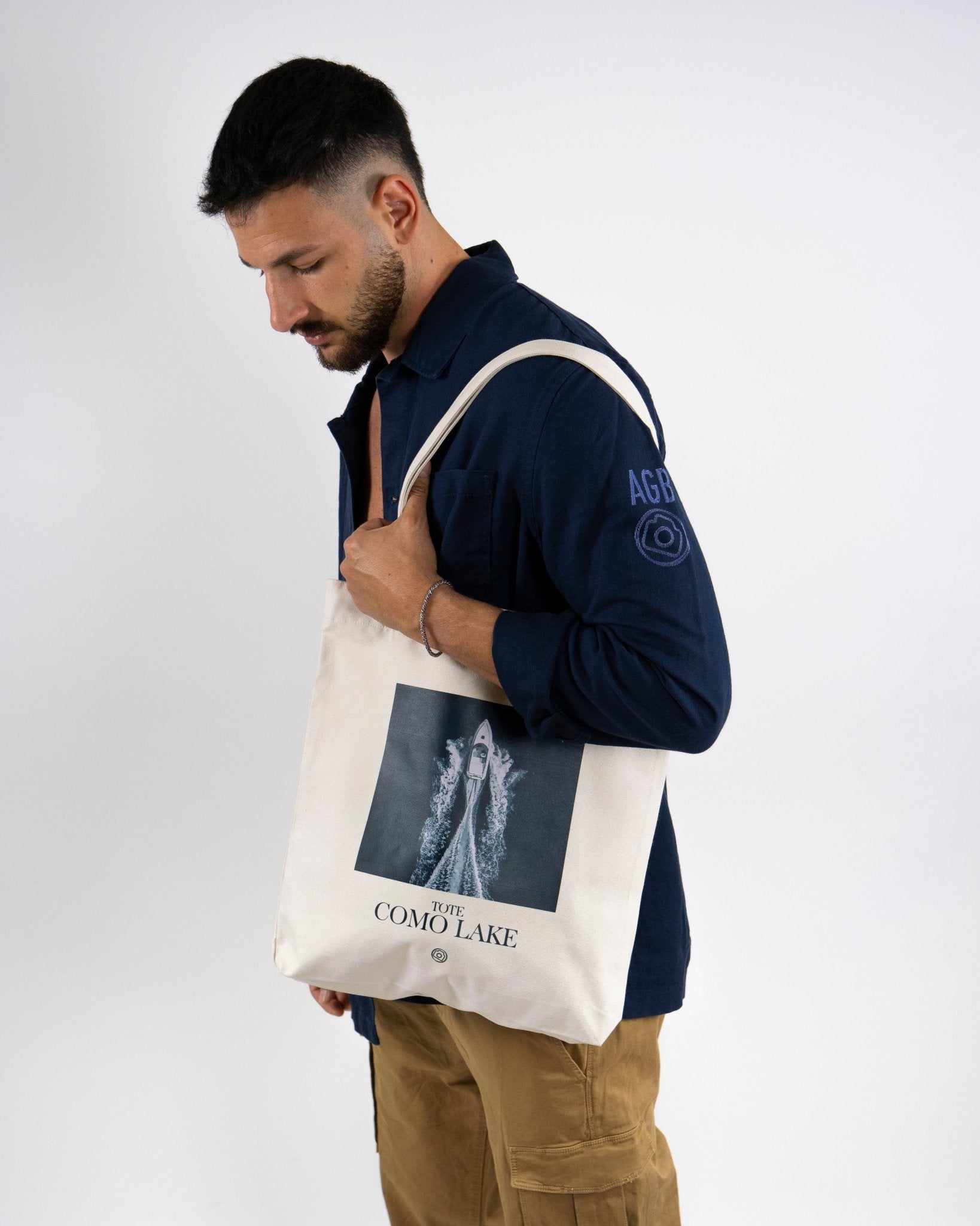 TOTE BAG COMO LAKE - Cappellini e Accessori A Green Badge - Streetwear Sostenibile Made in Italy